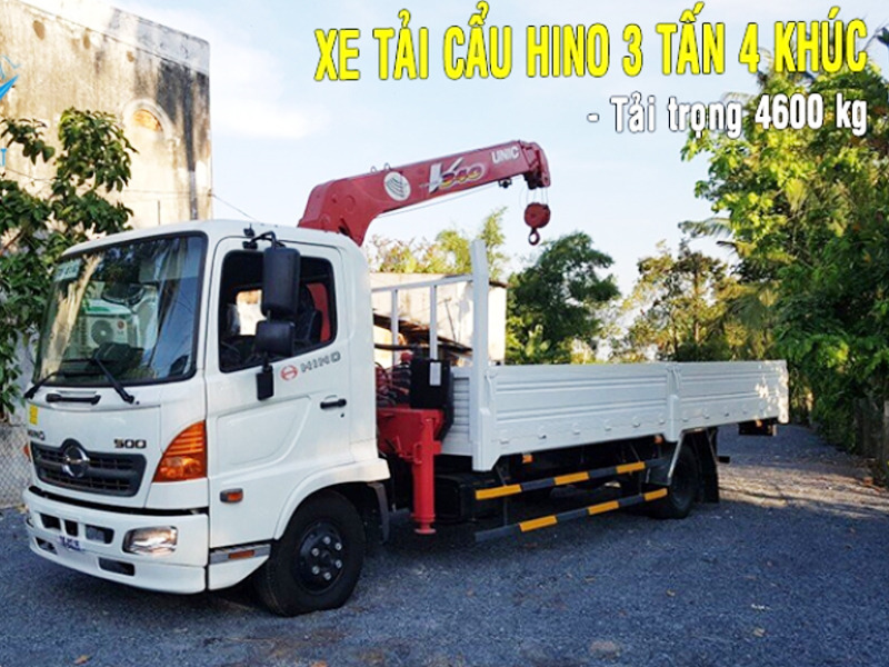 Giới thiệu Xe tải cẩu Hino 3 tấn 4 khúc UNIC URV340 1