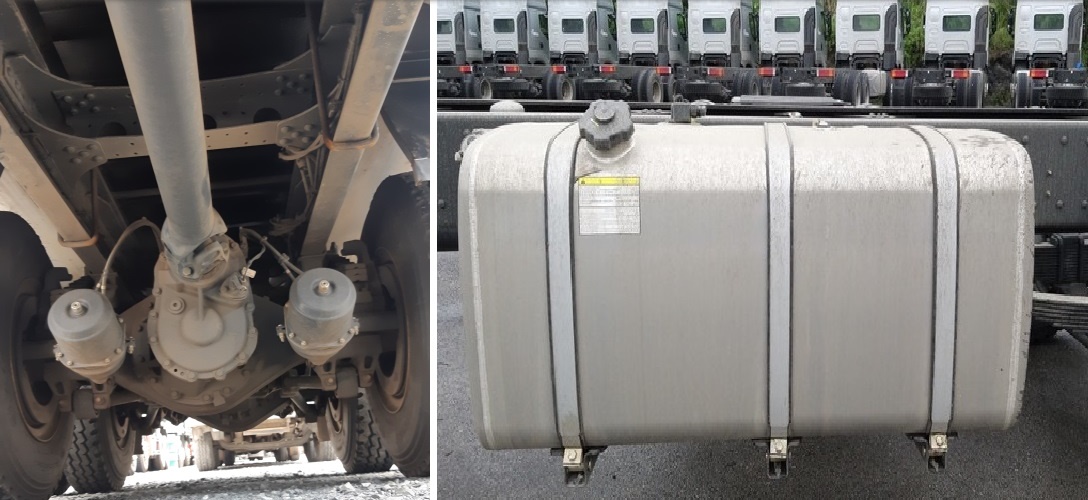 Xe nâng đầu Chenglong 4 chân H7 - Khu gầm